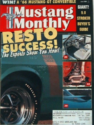 MUSTANG MONTHLY 1995 JUNE - GULFSTREAM, CLEARWATER